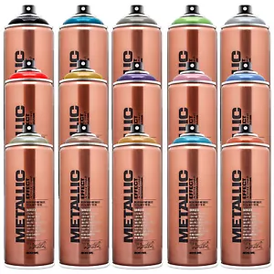 Montana Cans METALLIC Efekt Spray Puszki Spray Lakier Dom Hobby Zrób to sam 15 kolorów - Zdjęcie 1 z 49
