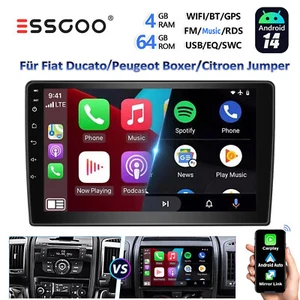 Für Fiat Ducato 2006-2023 4+64G Android 14 Autoradio Navi Apple CarPlay GPS WIFI - Bild 1 von 18