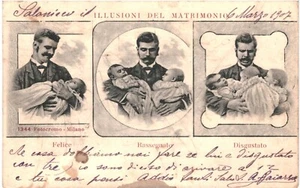 CPA Carte postale Italie illusioni del Matrimonio 1907 VM90664ok - Picture 1 of 2
