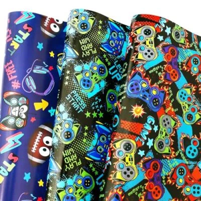  Papel de Envolver Juegos para Niños Niñas Niños, Papel de Envolver Regalo para Juego  Foto 1 de 4