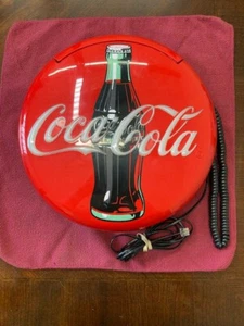 Coca-Cola 1996 12" de diámetro disco parpadeante montaje en pared/contera (PL) - Imagen 1 de 12
