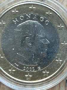 1 Euro Münze Monaco 🇲🇨 2022 Umlauf Prinz Albert II. Sehr guter Zustand - Bild 1 von 4