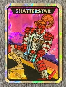 1993 MARVEL MASTERPIECES #76 SHATTERSTAR PRISM VENDING MACHINE STICKER CARD - Picture 1 of 3