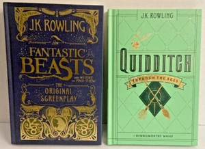 2 JK Rowling Books Fantastic Beasts Original Screenplay & Quidditch The Ages NEW - Bild 1 von 8