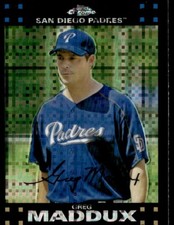 2007 Topps Chrome X-Fractor Greg Maddux San Diego Padres #110