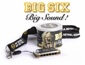 Seydel Big Six Harmonica, 6 Hole, 12 Stainless Steel Reeds, Key C, 16666-C - Picture 1 of 1