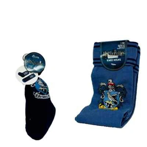 Harry Potter Knee High Cotton Socks in a Sack Ravenclaw Xmas Gift 1 Pair - Picture 1 of 18