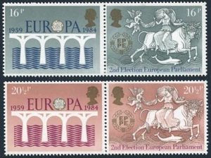 Great Britain 1053-1056,MNH.Michel 988-991 ZW. EUROPE CEPT-1984.Bridge,Bull,EPPE - Picture 1 of 1
