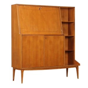 Vintage Möbel mit Klappe aus Italien der 1950er Jahre Esche Furniertes Holz - Bild 1 von 9