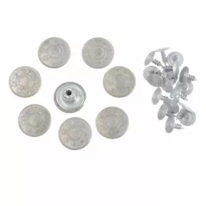 Denim Jeans Replacement Buttons FAST FIX DIY Spare Button Stud Travel EDC UK - Picture 1 of 2