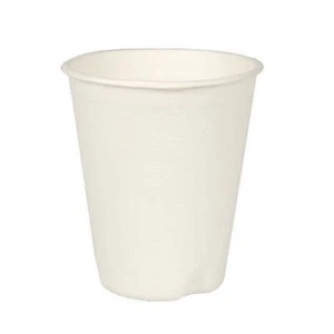 Papstar Trinkbecher pure aus Zuckerrohr 200 ml weiss 40 Stück - Bild 1 von 1