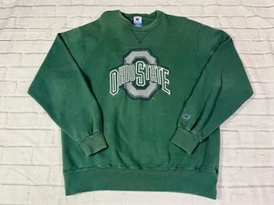 forest green 90s Ohio State Champion vintage sweatshirt - sz XL crewneck - Picture 1 of 7