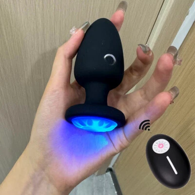 Silikon Sexspielzeug für Frauen Stoßen Anal Vibrator Prostata Massager Anal Plug - Bild 1 von 4