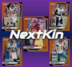 2024 Panini Prizm Football BASE ORANGE PRIZM #/249 U Pick FREE Combine Ship - Picture 1 of 16
