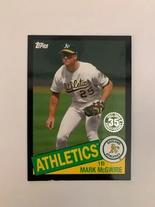 2020 Topps '85 Topps Black #8575 Mark McGwire 058/299 (Broken) OAKLAND A'S - Picture 1 of 2