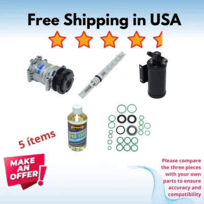 Compresor y secadores aire acondicionado apto para Chevrolet P30 1997-1999, GMC P3500 1997-1999 Foto 1 de 4