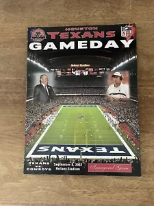 Houston Texans Gameday Eröffnungsspiel erstes Programmbuch 8. September 2002 Cowboys - Bild 1 von 3