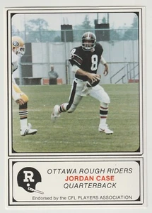 1982 Jogo Jordan Case Card #1 Ottawa Rough Riders North Texas State - Bild 1 von 2