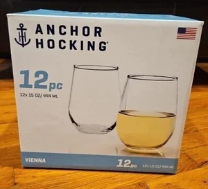Anchor Hocking Vienna 12 Pc 15 Oz - Picture 1 of 2