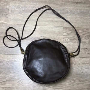 UTERQUE Leather Crossbody Bag in Brown Color - Picture 1 of 10