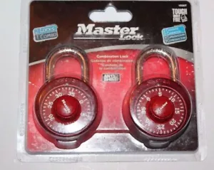 Master Lock MasterLock 1530T Anti Shim 2 Combination Locks Padlocks RED - Picture 1 of 1