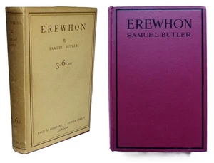 1924 EREWHON by Samuel Butler with DUSTJACKET Classic Utopian Fantasy Novel S/F - Bild 1 von 10