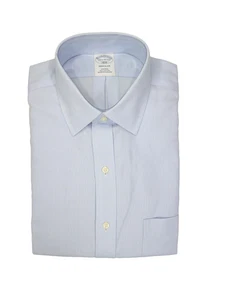 Brooks Brothers Regular Non-Iron All Cotton 15.5-32/33 Ainsley Collar Light Blue - Picture 1 of 17