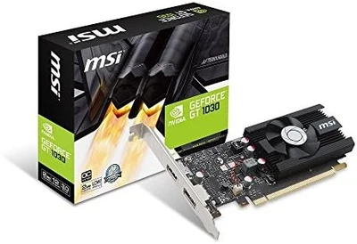 MSI GeForce GT 1030 2G LP OC Graphics Board VD6348 1518 MHz - Image 1 of 4