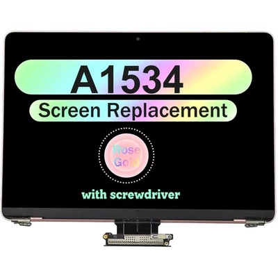 LCD Screen Replacement for MacBook A1534 EMC 2746 2991 3099 Assembly Rose Gold - Image 1 of 2