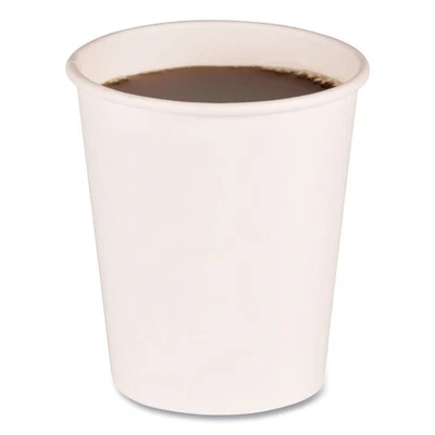 Tazas calientes de papel Boardwalk WHT8HCUP 8 oz - blancas (20 Cp/Slv, 50 Slv/Ct) nuevas Foto 1 de 4