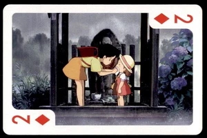 1988 Nibariki-G Ensky Poker Card My Neighbor Totoro Japanese #2 OF DIAMONDS - Picture 1 of 2