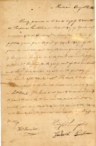 Arrendamiento de tierra firmado por Henry W. Livingston y Frederick Lampman 1826-1839 Hudson NY - Imagen 1 de 3