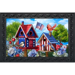 Briarwood Lane Home of the Free Vogelhäuser Fußmatte - Bild 1 von 3