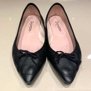 Zapatos de Ballet repetito Cinta Plana Cuero Negro Talla 37 USADOS Japón Envío Gratis - Imagen 1 de 7