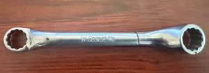 Snap On XS1618 1/2 x 9/16 Short 12 Point Offset Double Box End Wrench - Foto 1 di 3