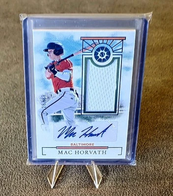 2024 Panini Boys Of Summer Baseball Mac Horvath PMS-MH Auto Relic #d 26/99  - Image 1 of 3