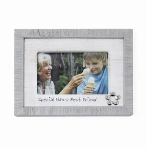 Clearance Photo Frame Nan Sentimental Quote Rustic Grey Best Friend Nanny - Picture 1 of 2