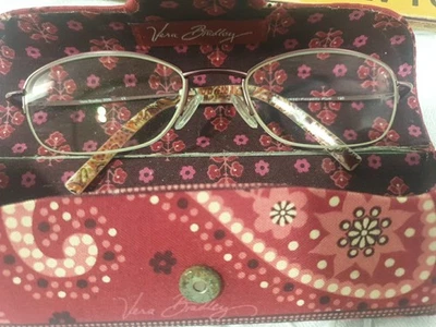 Molduras de óculos Vera Bradley Rose (RSE) Piccadilly ameixa e estojo - Imagem 1 de 4