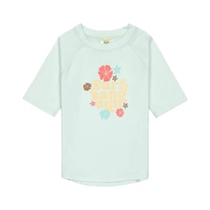 LÄSSIG Badeshirt Kurzarm UV Schutz Blumen Mint Gr. 98 - Bild 1 von 1
