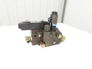 929500 Hydraulic Solenoid Control Valve & Manifold From N40 XMR Forklift - Picture 1 of 12