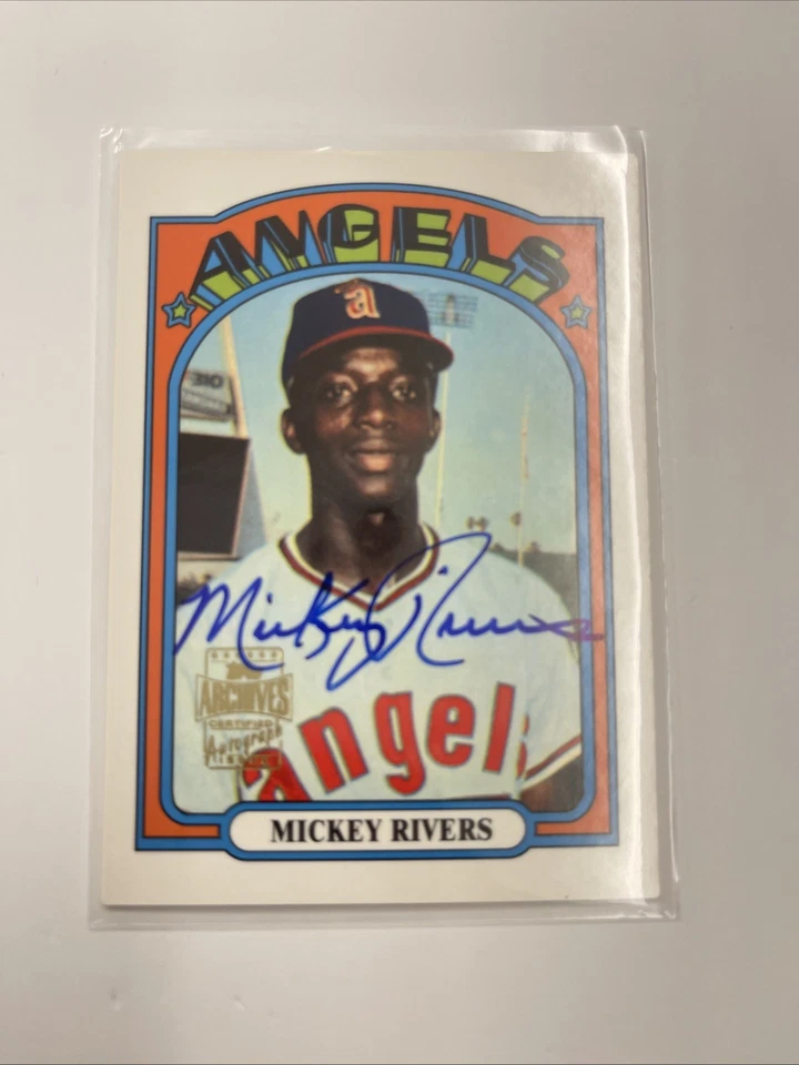 2001 Topps Archives - Autógrafos Mickey Rivers #134 TAA (AU) Foto 1 de 4