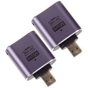 2 Pcs Anzeigeadapter Kabel Verbinder Weiblicher Gewindeanschluss - Photo 1/12