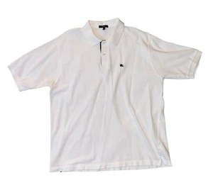 Burberry Herren Poloshirt weiß kurzarm kariert gefüttert Kragen Größe XXL - Bild 1 von 8