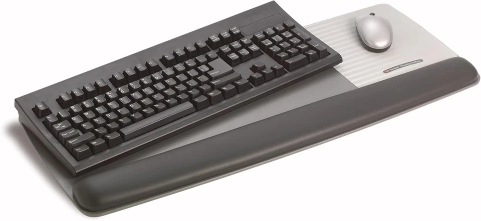 3M GEL Wrist Rest for Keyboard and Mouse With Tilt-adjustable Platform WR422LE