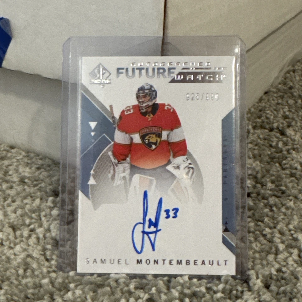 18-19 UD SP Authentic Future Watch Auto Samuel Montembeault /999 Ebay 1/1 MTL 🔥 - Image 1 of 3