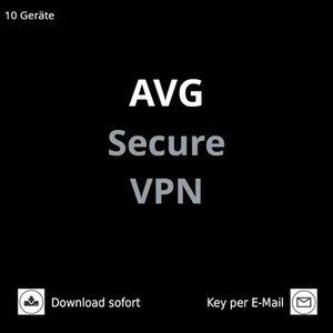 AVG Secure VPN 10 Geräte, 1Jahr, Mac,Win,Android,iOS,Digitaler Download DE - Bild 1 von 1