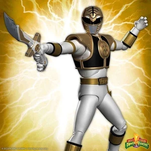 Modelo coleccionable Super7 1/12 Mighty Morphin Power Rangers PRW4 White Ranger - Imagen 1 de 3