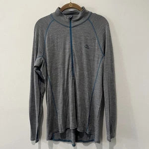 L.L. Bean 1/4 Zip Pullover Women XL Merino Wool Midweight Base Layer Outdoor - Picture 1 of 10