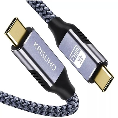 2xcharger  C to C USB Type C Charger Cable Braided Fast Charging Phone Long  1m - Image 1 of 4