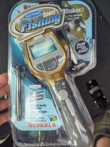 Carrete de pesca deportivo electrónico portátil para videojuego Scheels nuevo en paquete sellado - Imagen 1 de 2